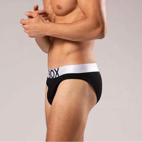 Box Menswear Black Briefs New in Original discreet packaging - Picture 4 of 10